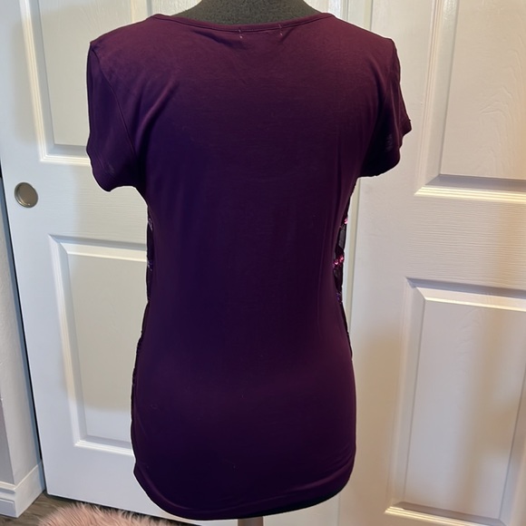 Calvin Klein holiday top size M color eggplant or dark purple - Picture 2 of 6